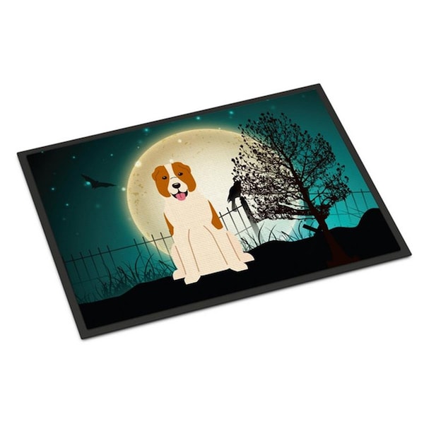 Carolines Treasures Halloween Scary Central Asian Shepherd Dog Indoor or Outdoor Mat, 24 x 0.25 x 36 in. BB2239JMAT - main